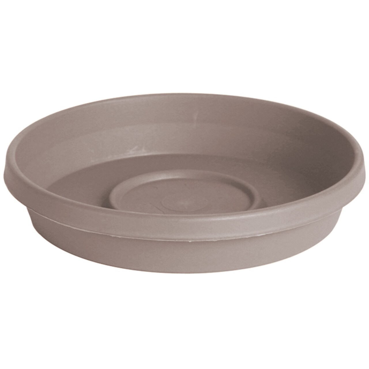 Bloem Terra 17" Resin Saucer, Pebble Stone Beige – Durable Round Flowerpot Tray, Matte, In-Outdoor Gardening Accessory For 20" Planter (Sold Separate)